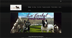 Desktop Screenshot of lecarbulfrenchbulldogs.com